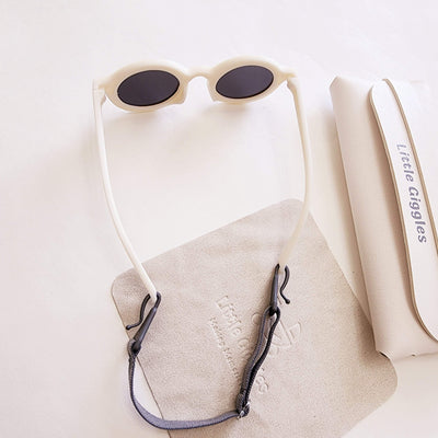 Cream Flexible Baby Sunglasses