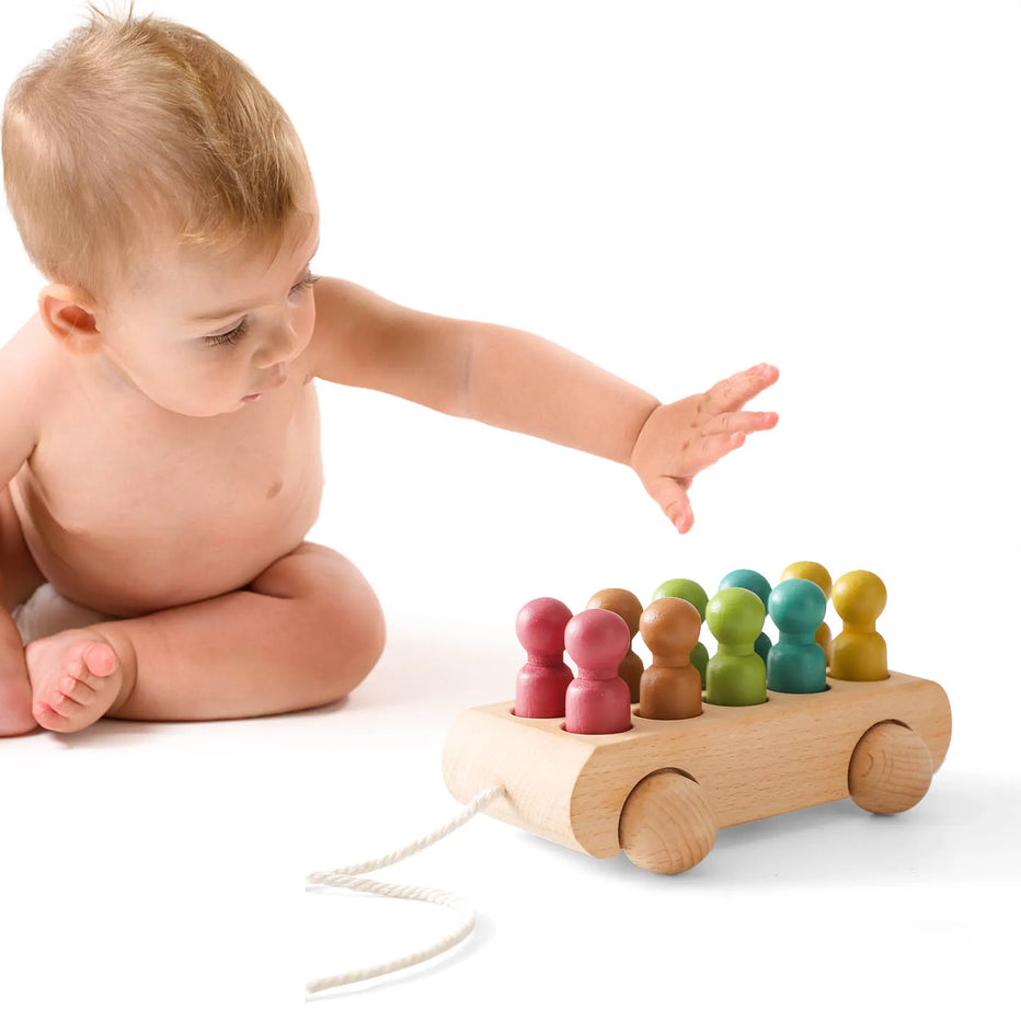 Montessori Peg Doll Car