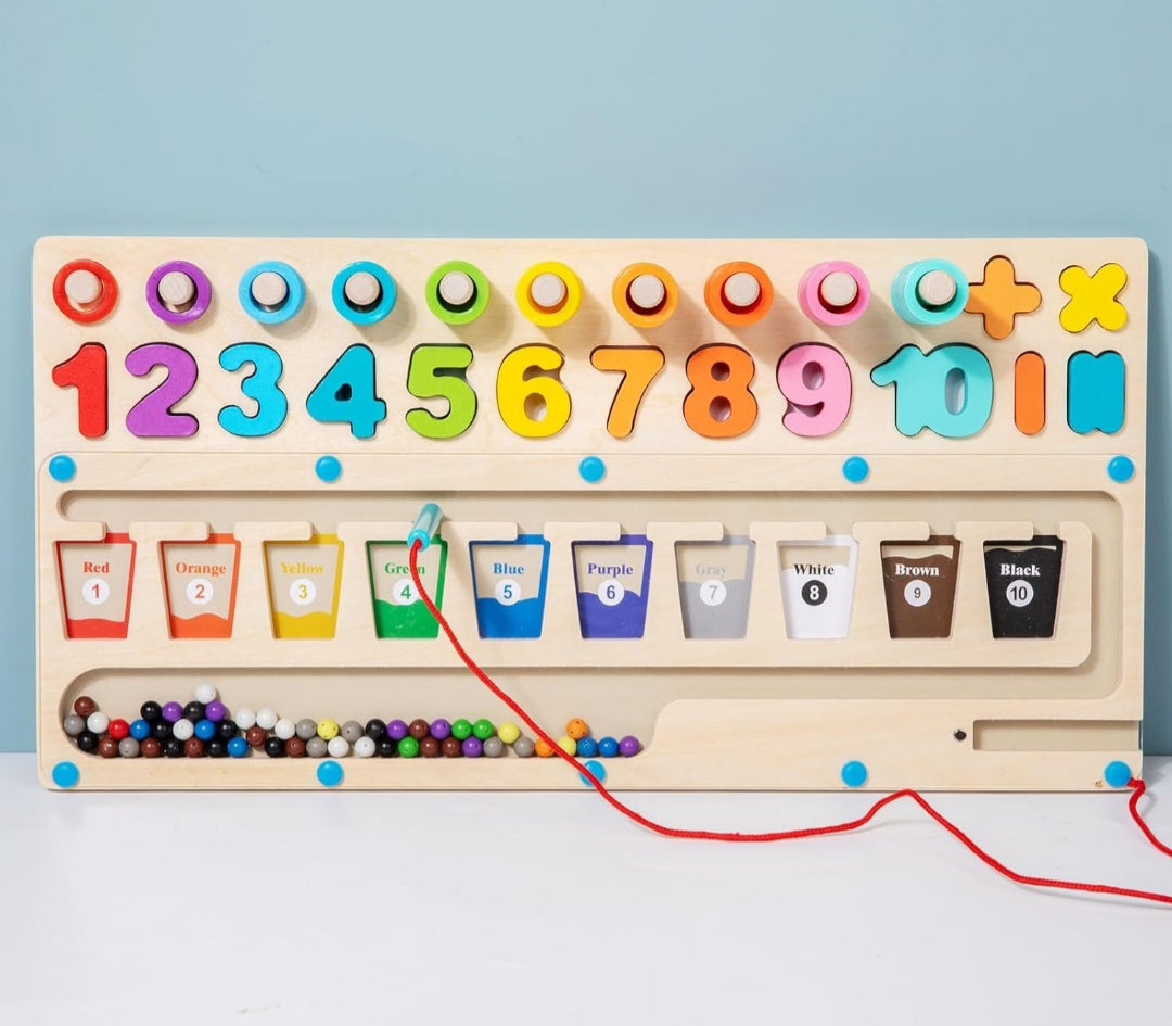 Montessori Number and Magnet Board