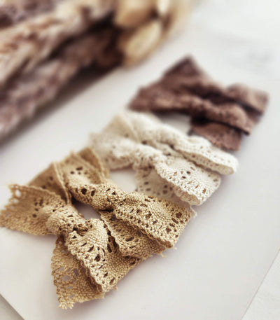Lace Hair Clips - Neutrals | Image 4