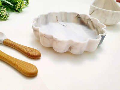 Kitty Marble Silicone Plate & Bowl Set | Image 2