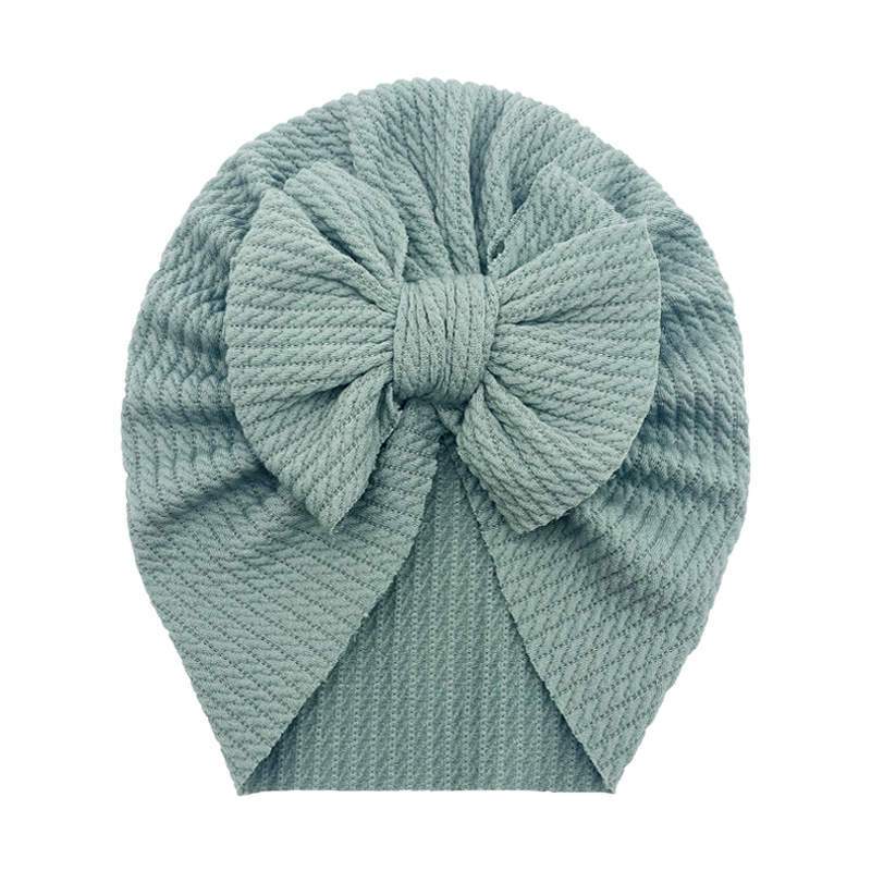 Teal Cotton Bow Turban