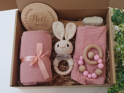 Pink Bunny Baby Gift Box | Image 4