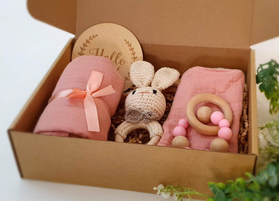 Pink Bunny Baby Gift Box | Image 3