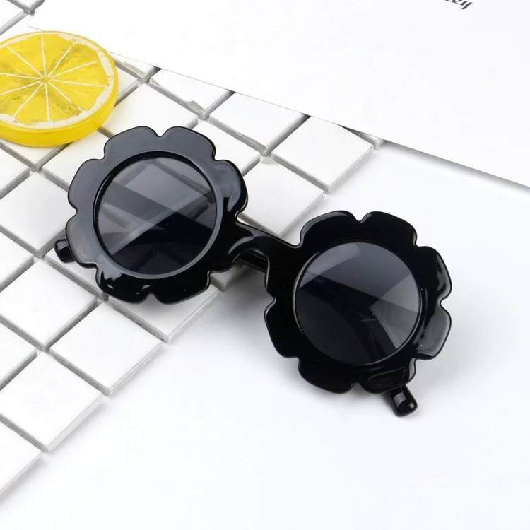 Black Flower Sunglasses