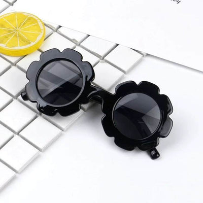 Black Flower Sunglasses
