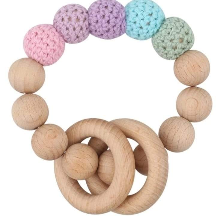 Pink Wooden Teether