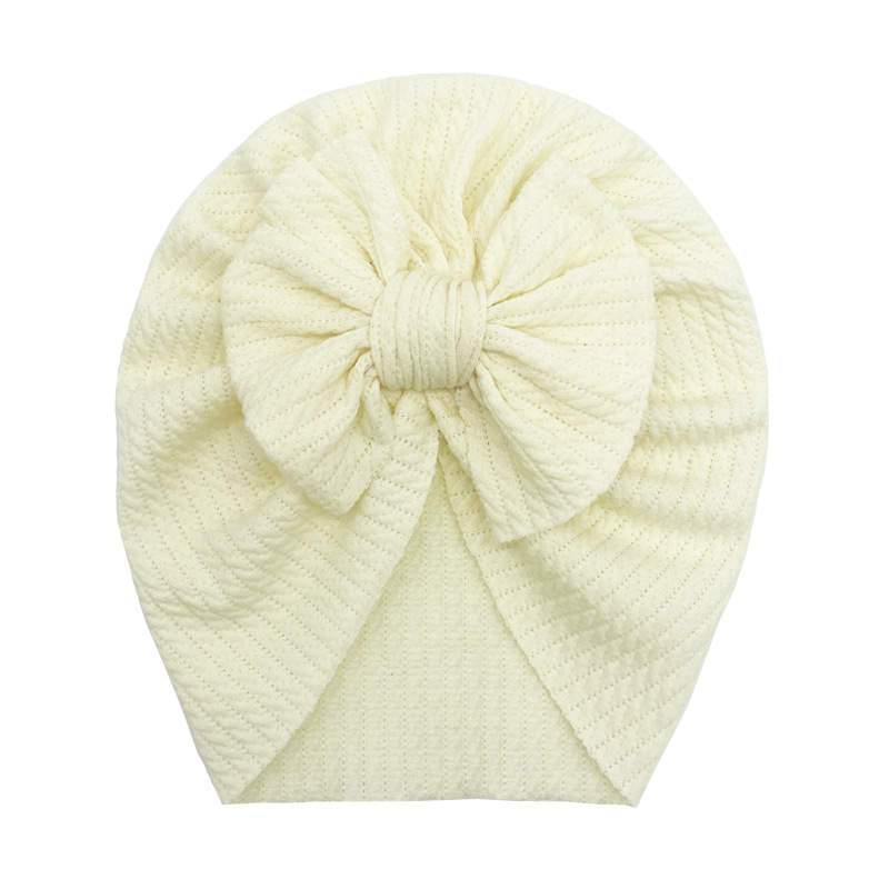 Off-white Cotton Bow Turban 