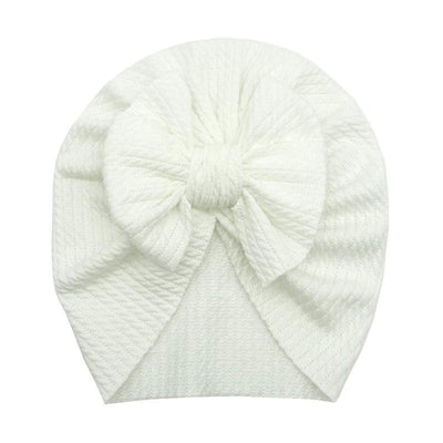 White Cotton Bow Turban
