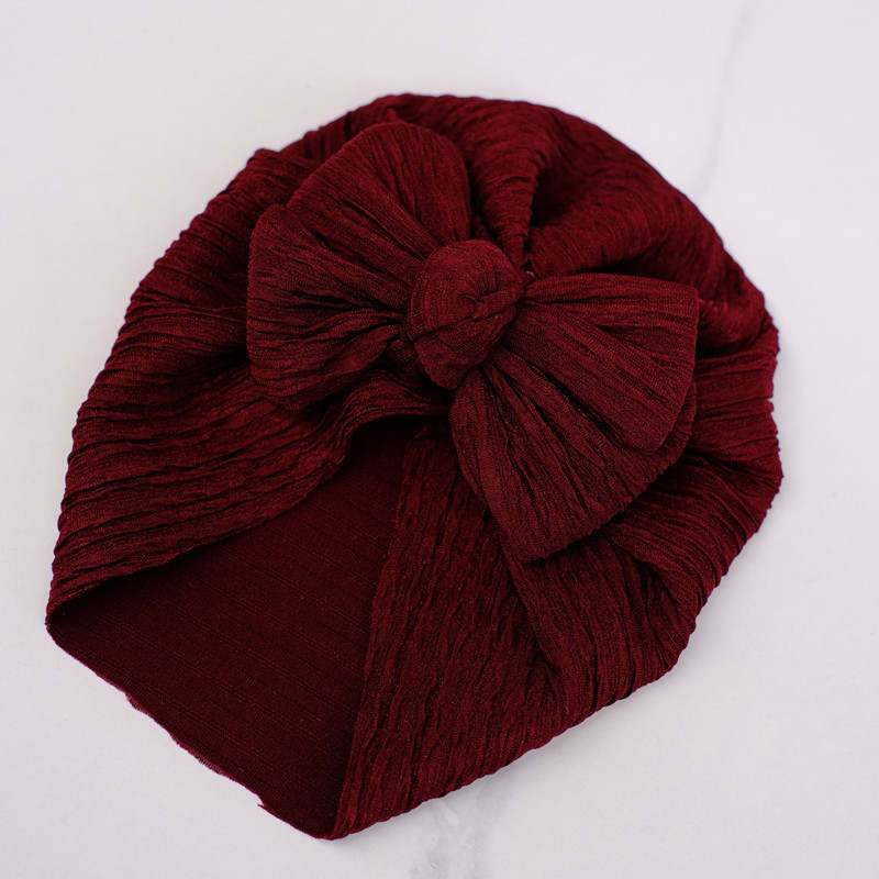 Dark Red Petal Turban
