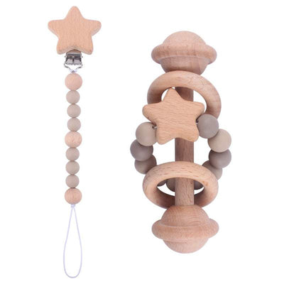 Star Rattle and Pacifier Set | Image 5