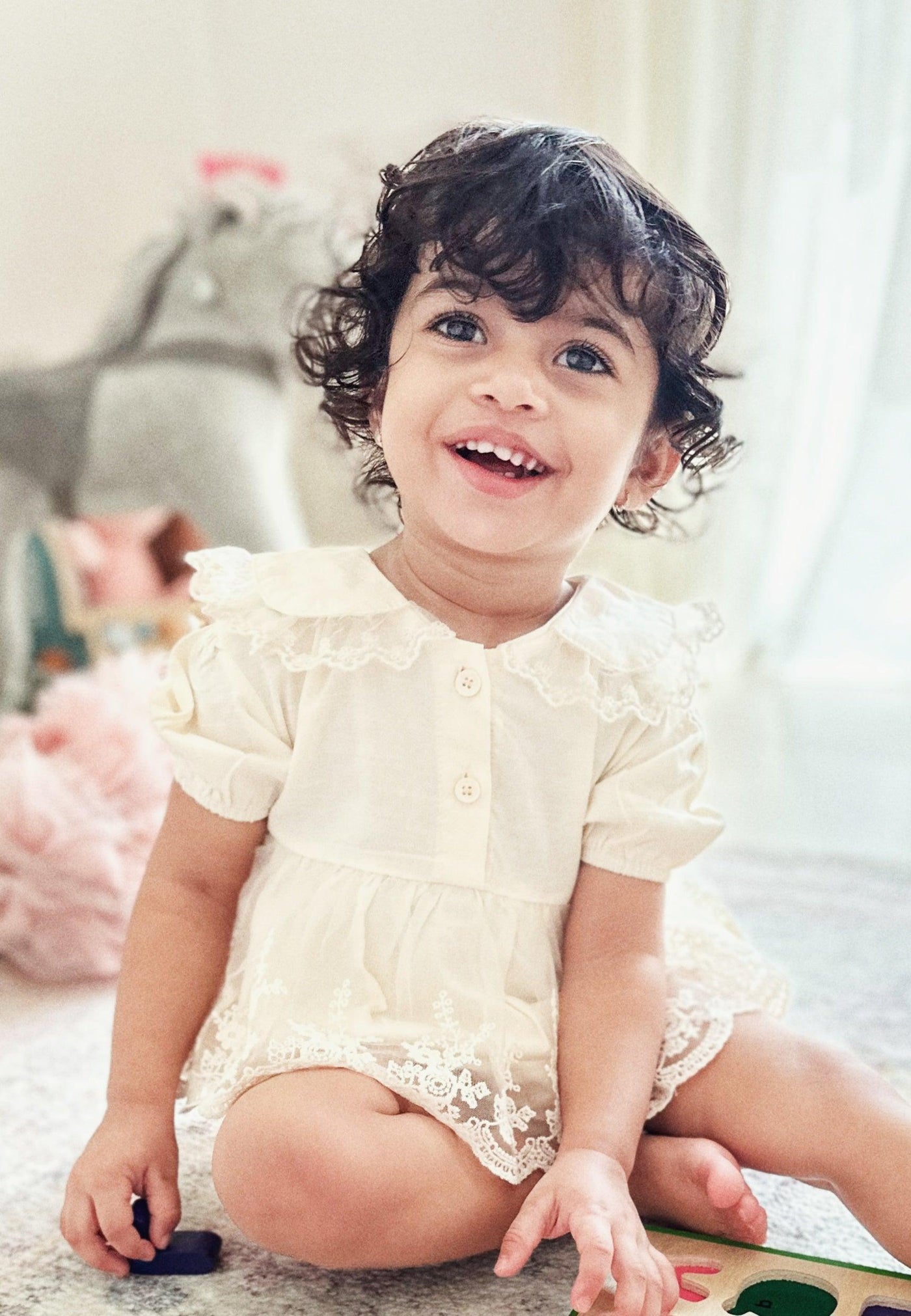 Anna Lace Romper
