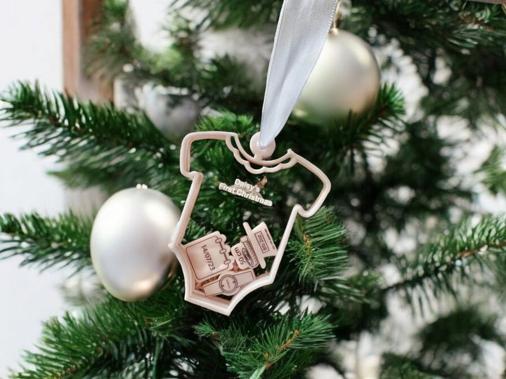 Acrylic Baby Romper Ornament - PRE-ORDER
