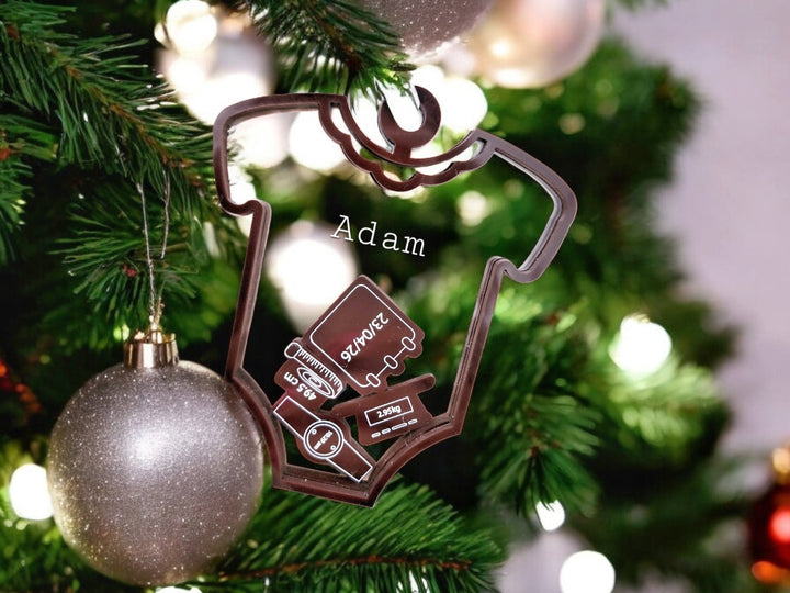 Acrylic Baby Romper Ornament - PRE-ORDER