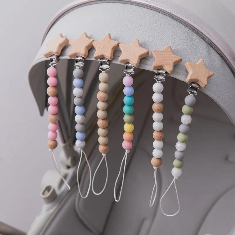 Starry Pacifier Clip