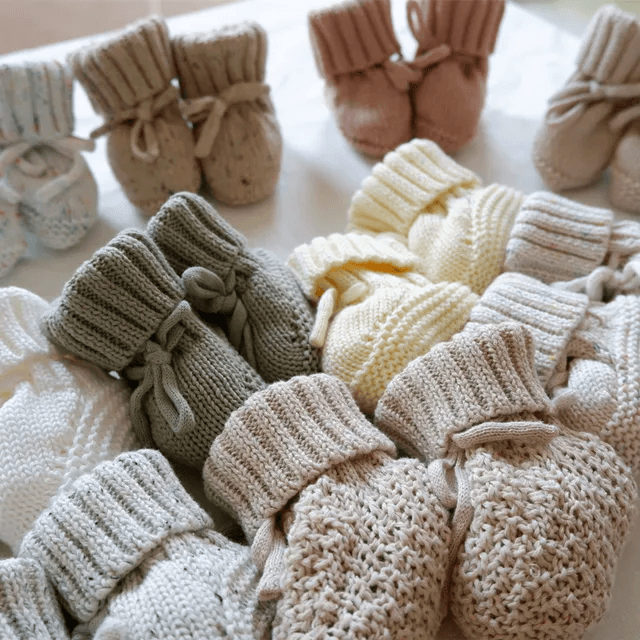 Knitted Baby Booties