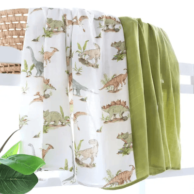 Dino Swaddle Muslin Set