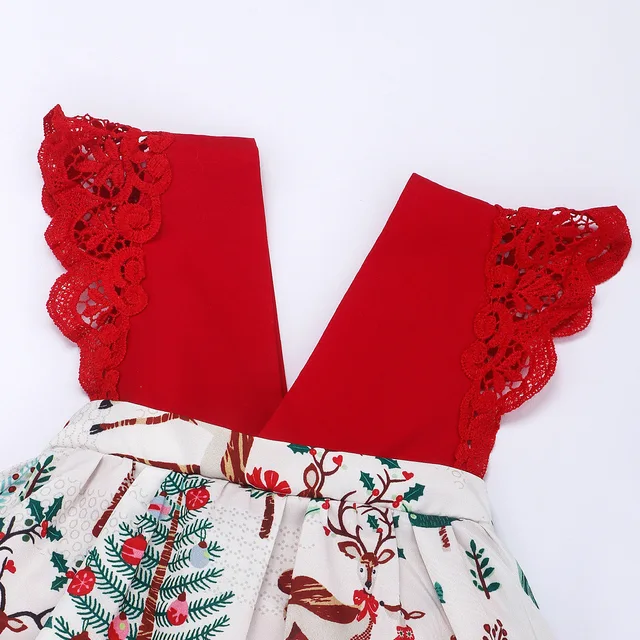 Christmas Lace Dress Little Giggles