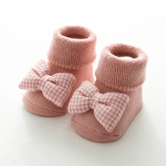 Pink Bow Booties