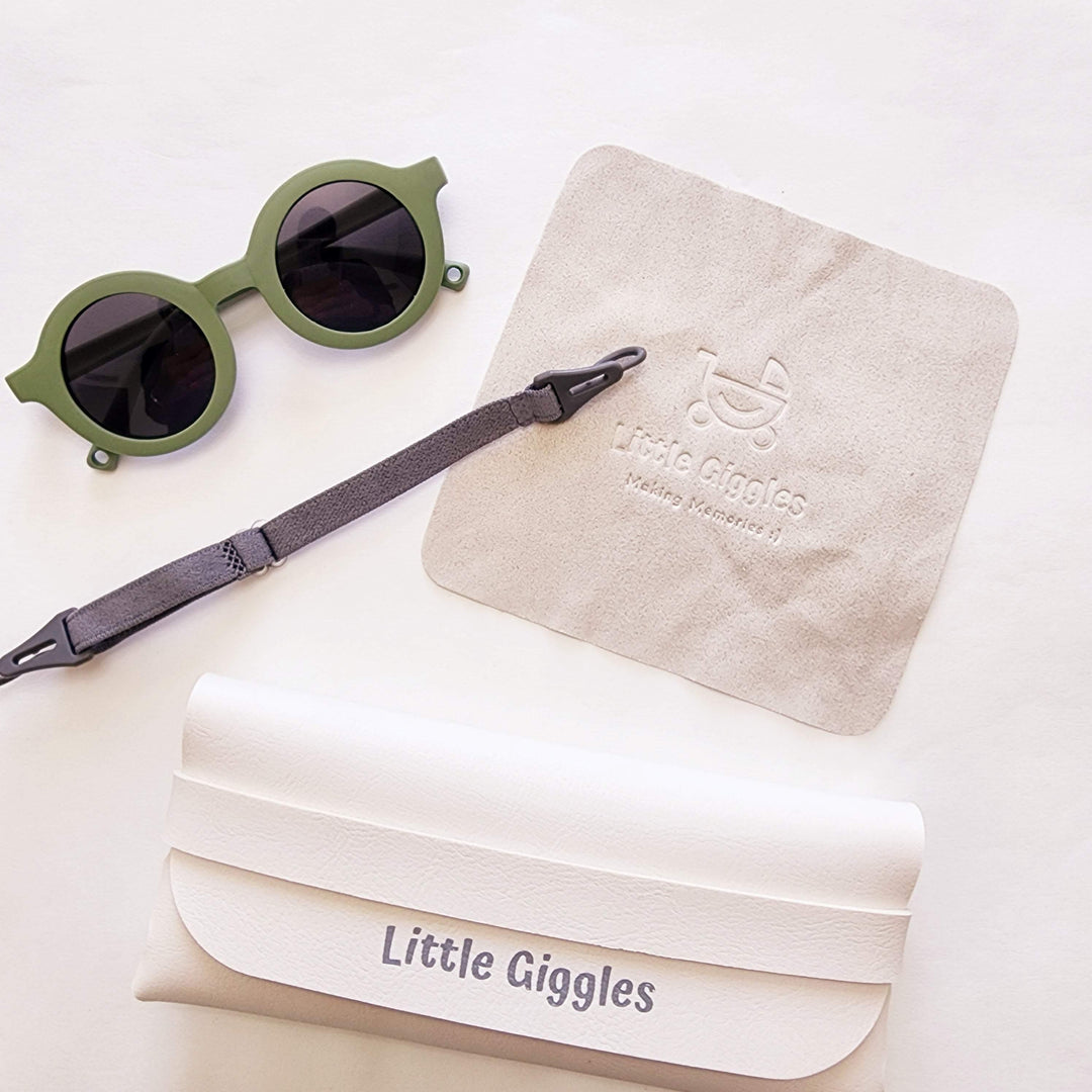 Green Flexible Baby Sunglasses