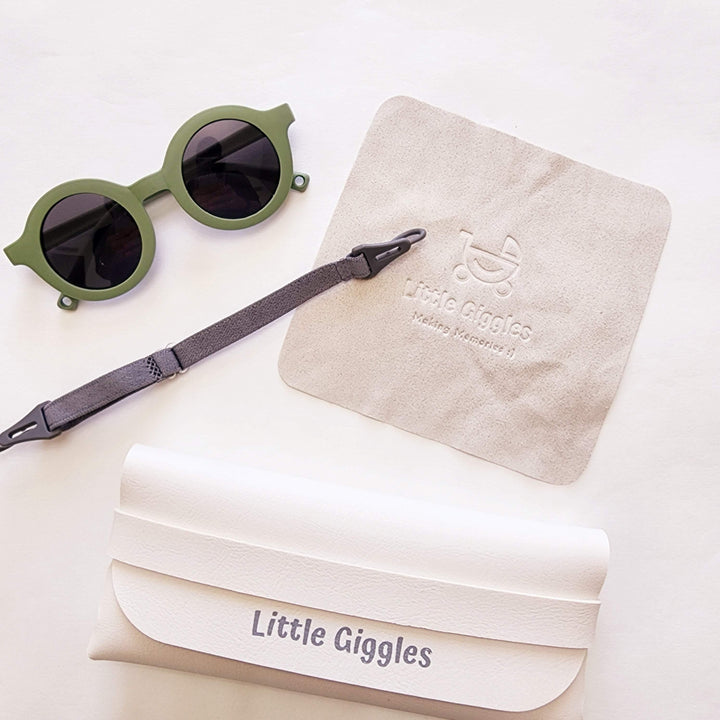 Green Flexible Baby Sunglasses