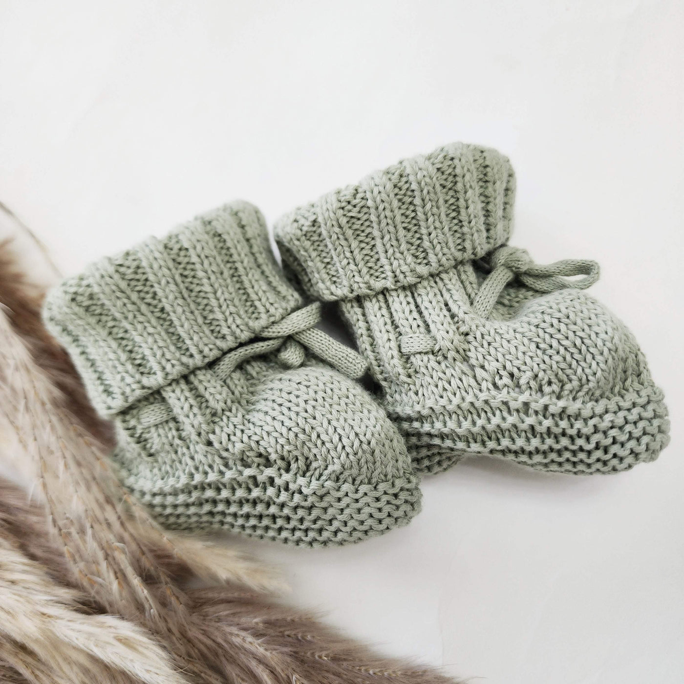 Knitted Baby Booties