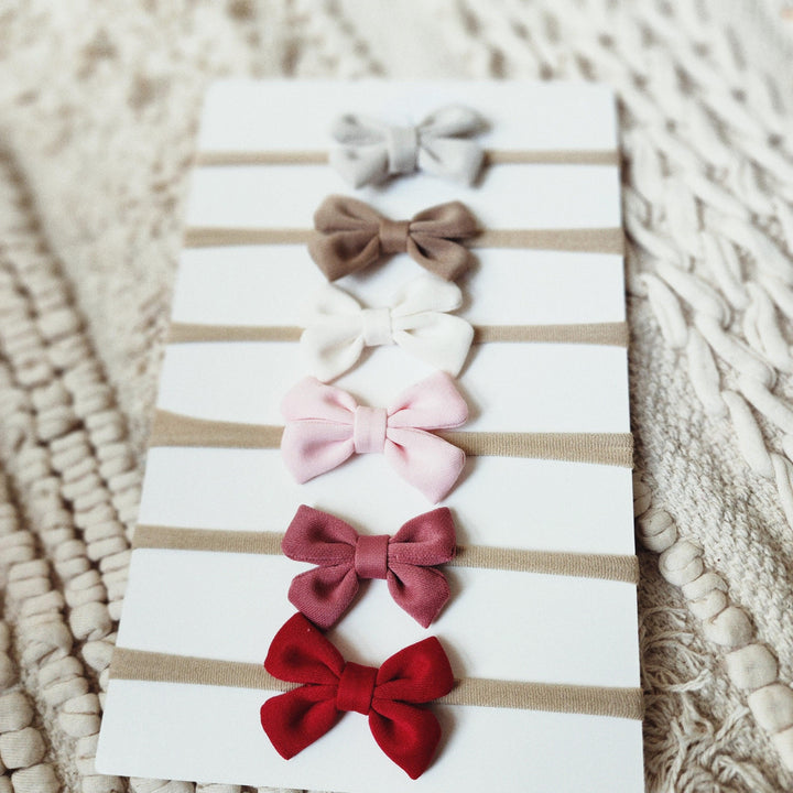 Pretty Pinks Headbow - Pack of 6