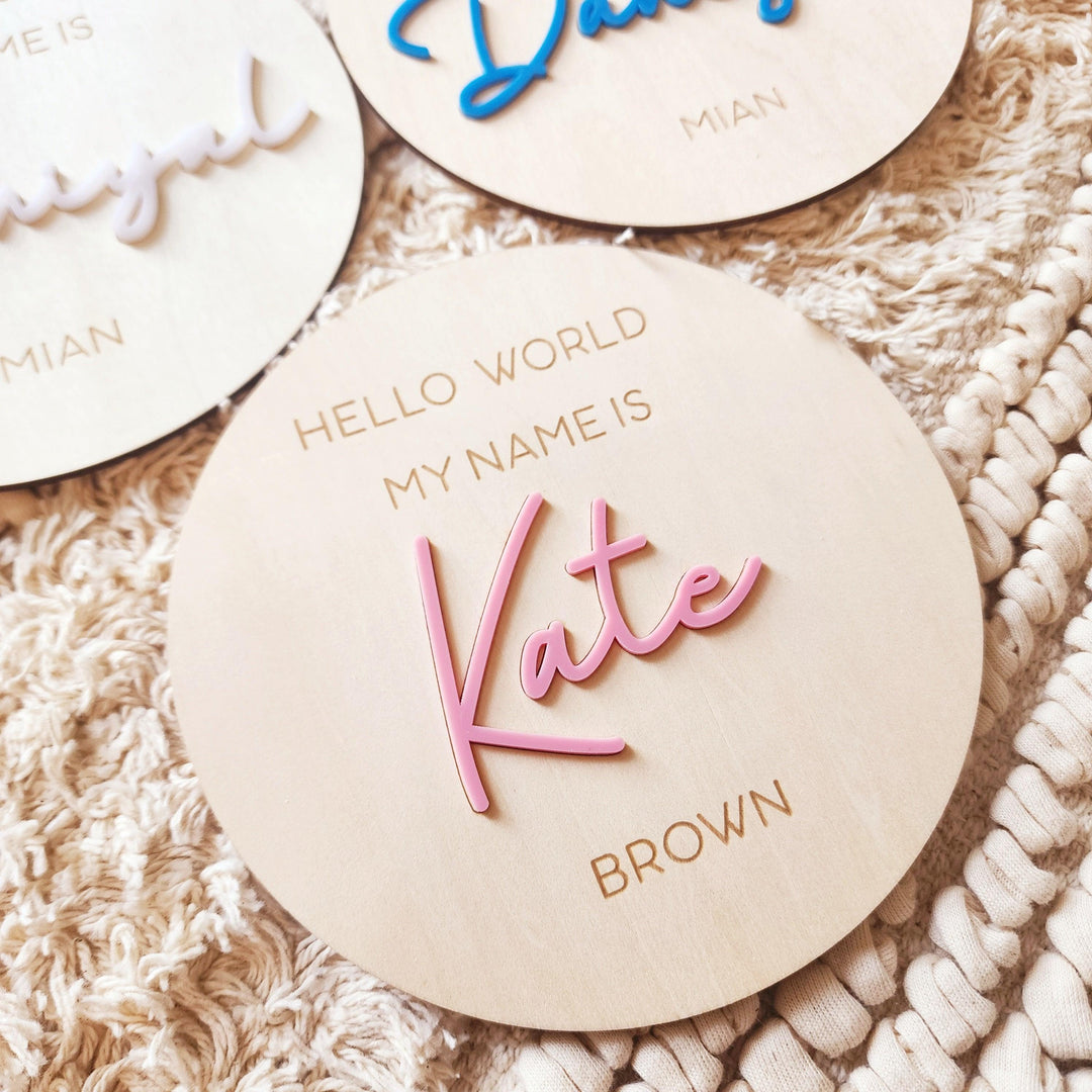Extra Large Name Plaque - 1 week turnaround time