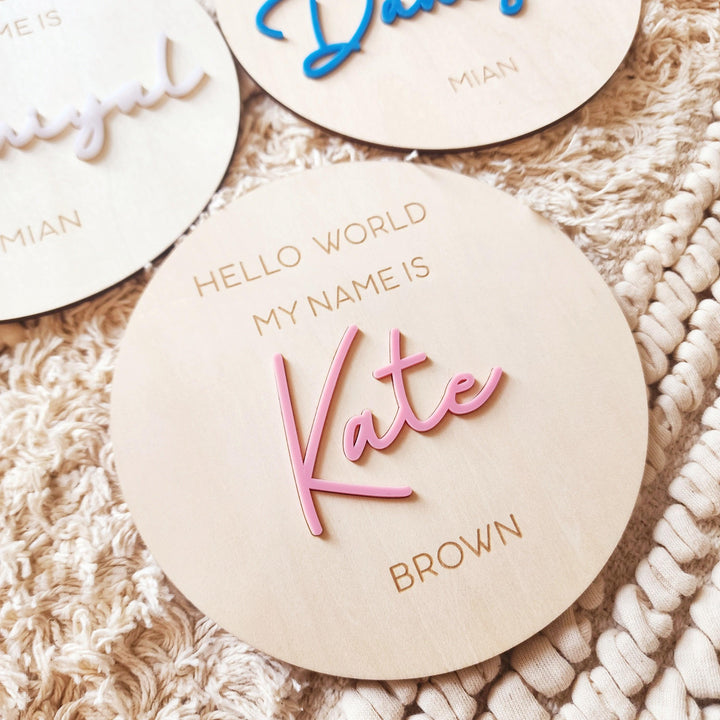 Extra Large Name Plaque - 1 week turnaround time