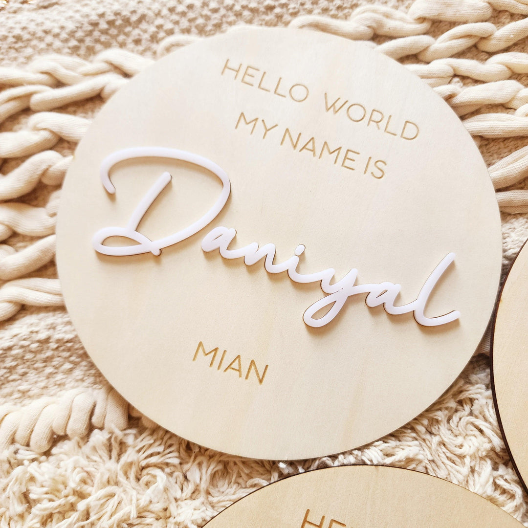 Extra Large Name Plaque - 1 week turnaround time