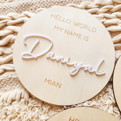 Extra Large Name Plaque - 2 weeks turnaround time