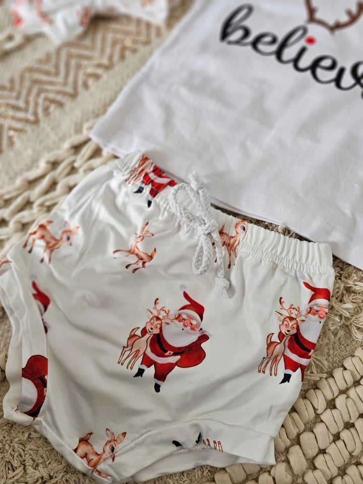 Believe Christmas Bloomer Set