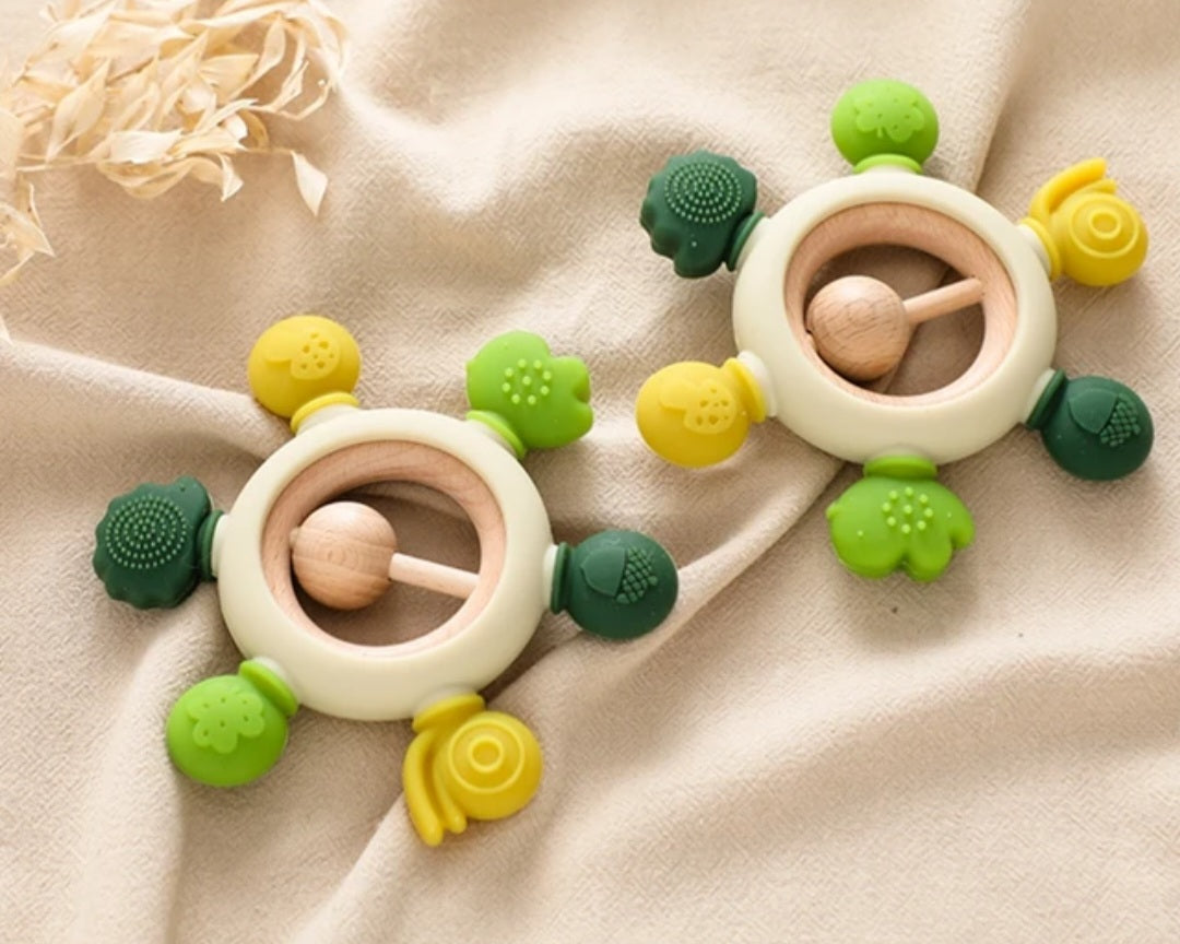Green Round Teether