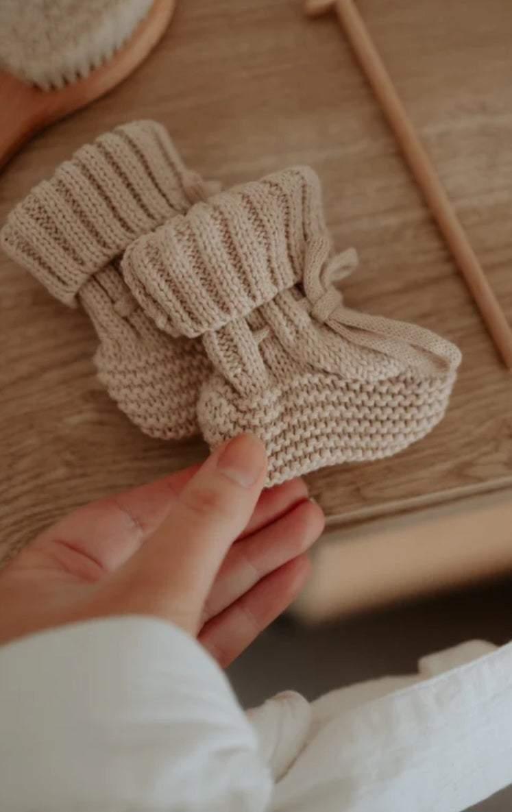 Knitted Baby Booties