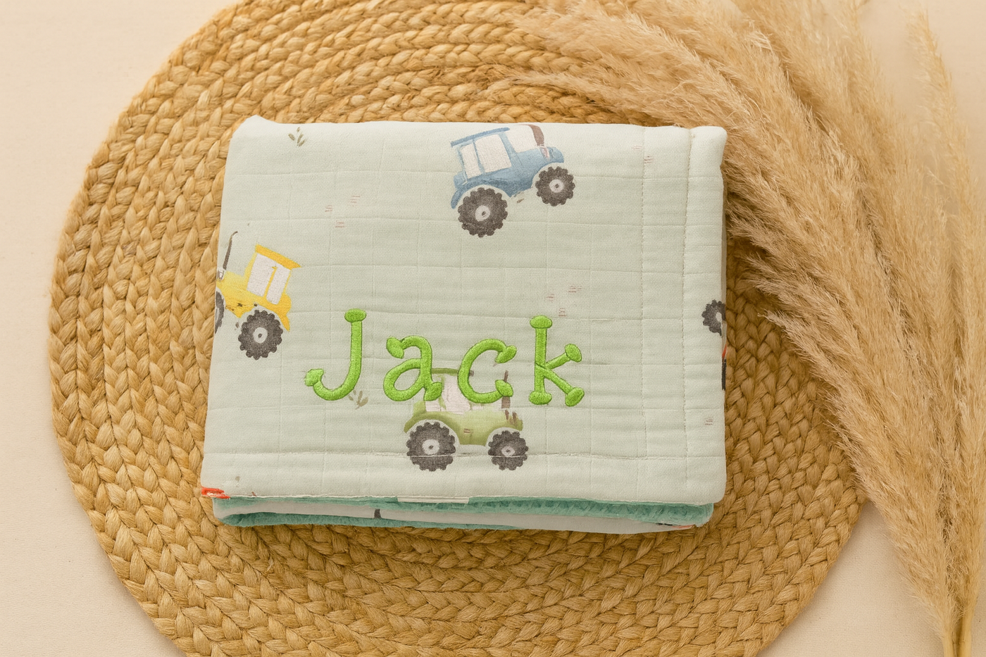 Busy Tractor Blanket