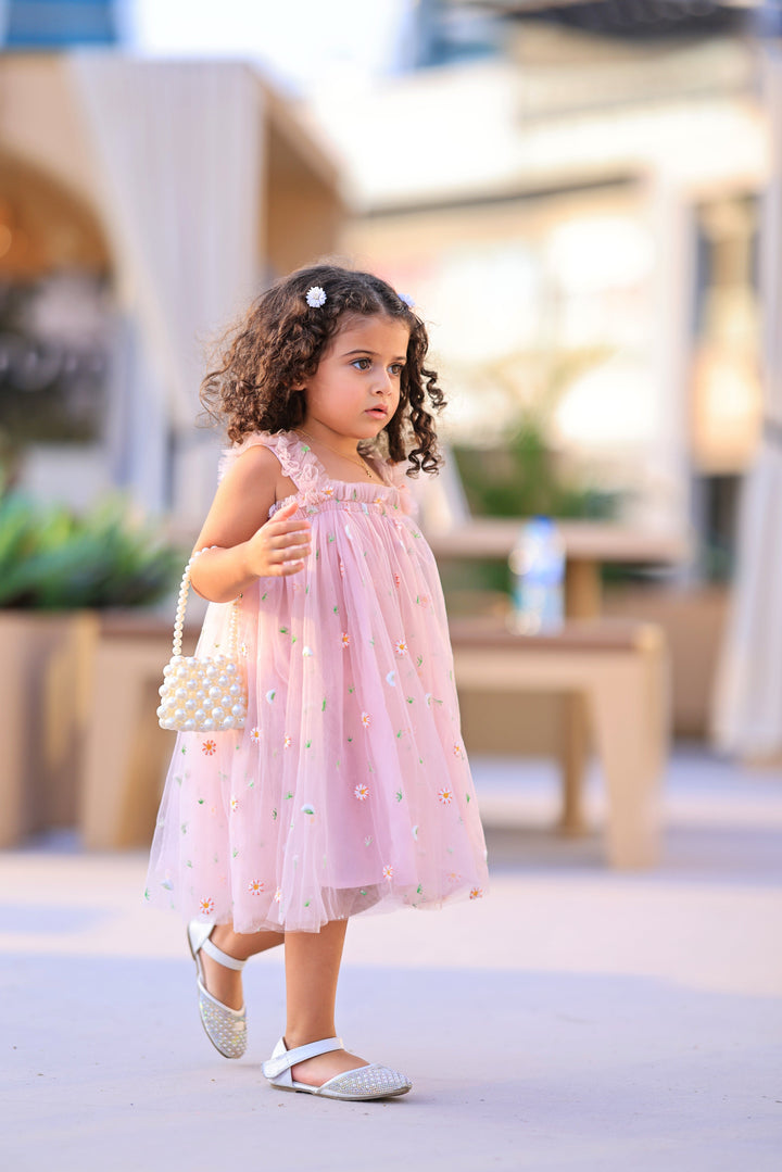 Embroided Tulle Dress