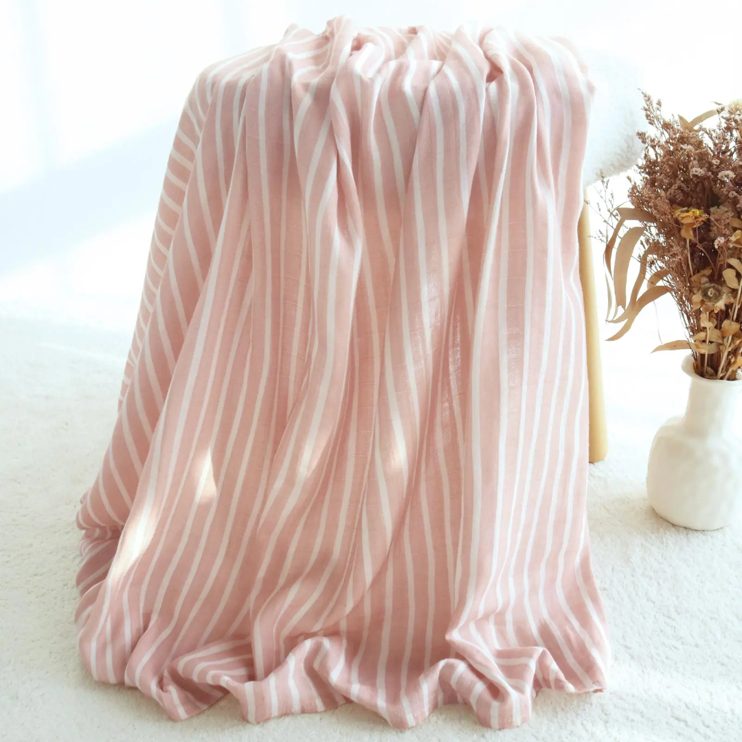 Pink Floral Swaddle Set