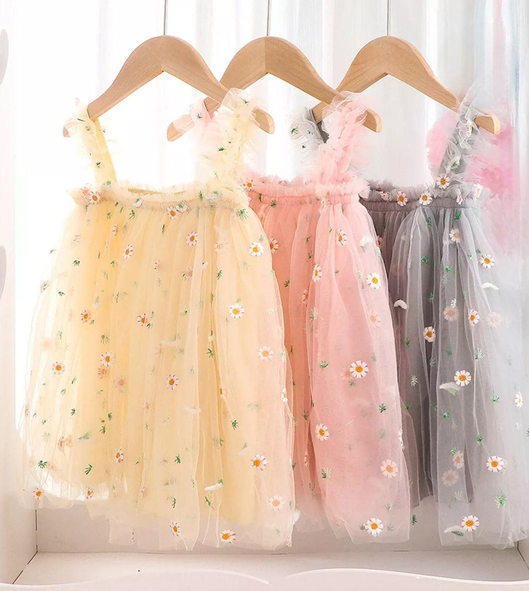 Embroided Tulle Dress