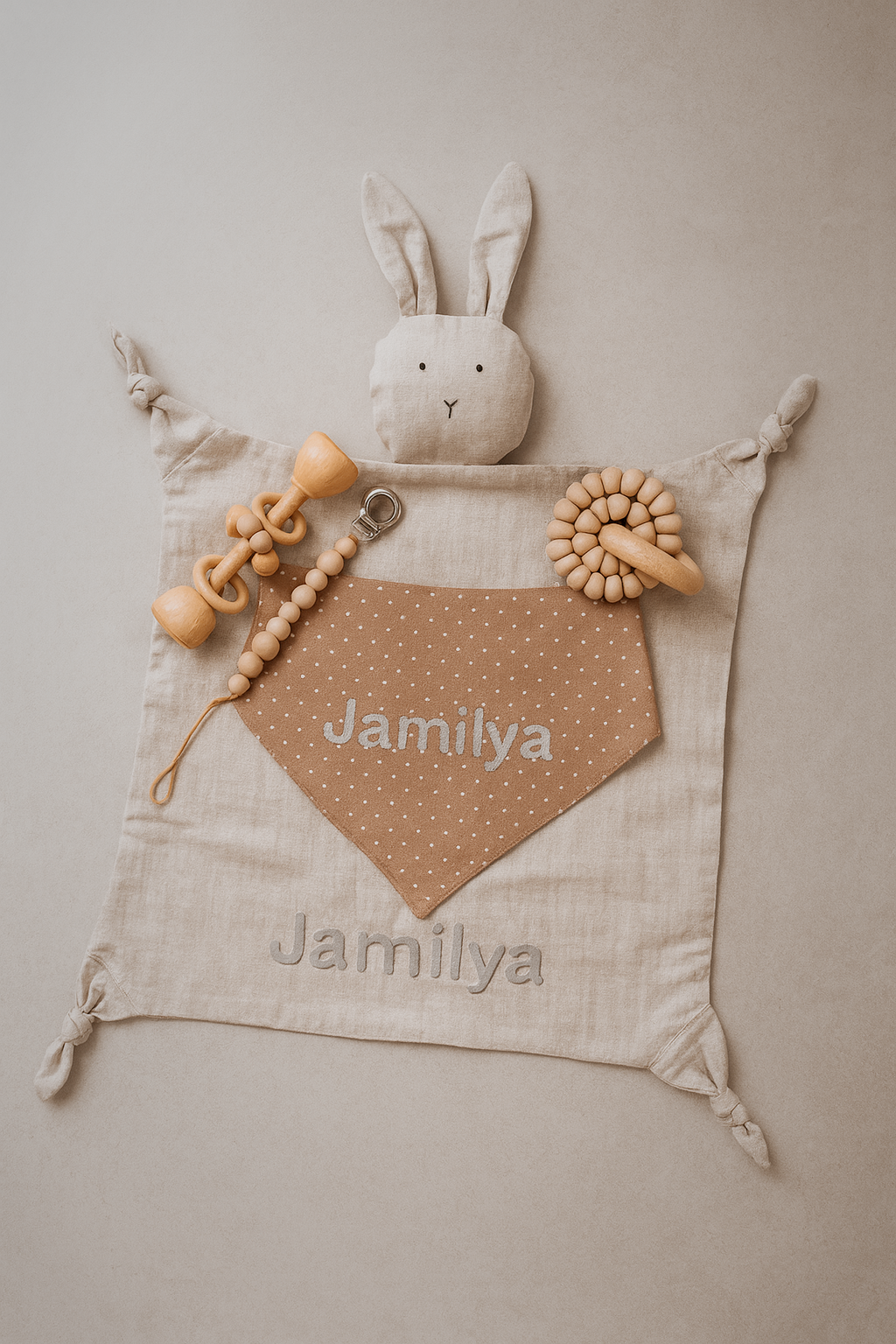 Beige Bunny Gift Set