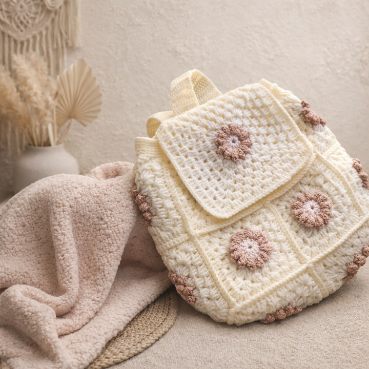 Blossom Crochet Backpack