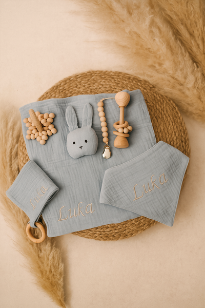 Blue Bunny Gift Set