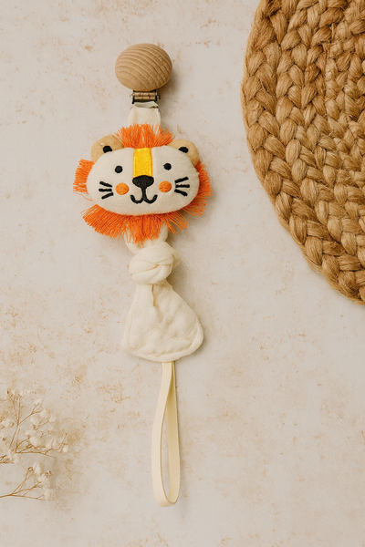 Lion Pacifier Clip