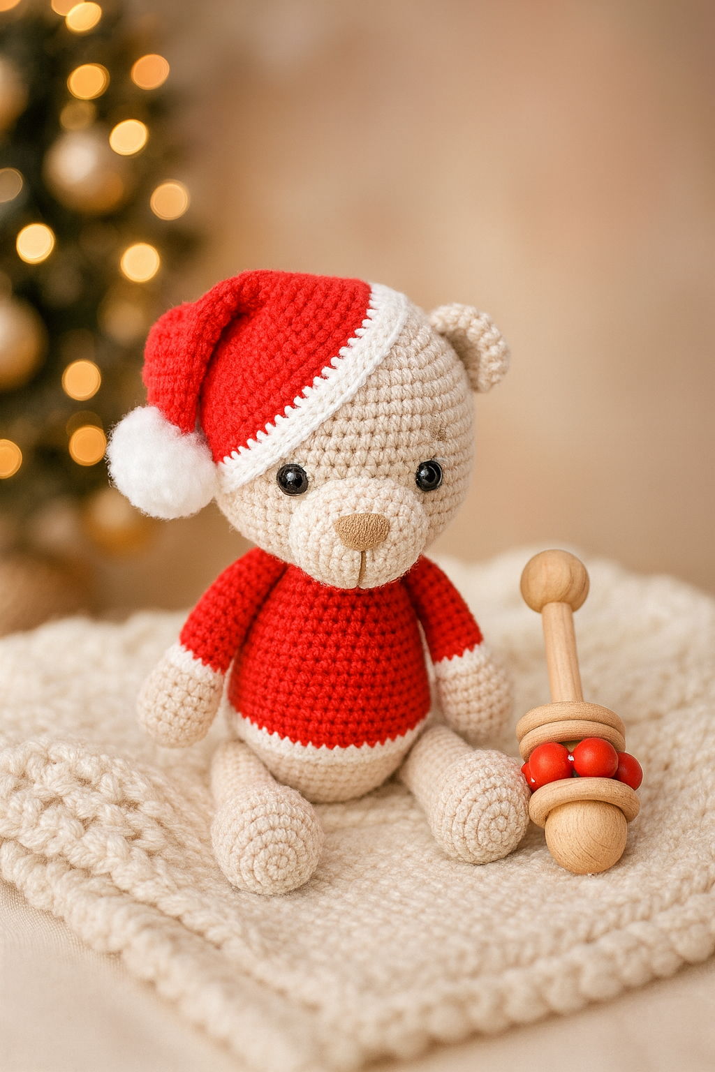 Santa Teddy Set