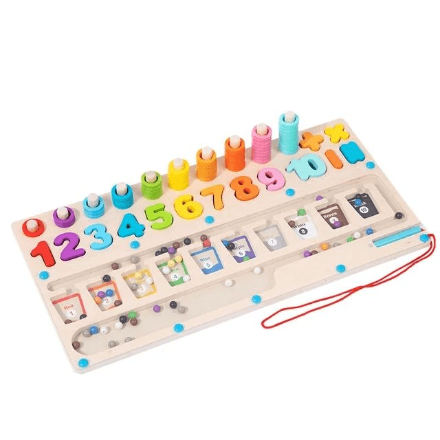 Montessori Number and Magnet Board