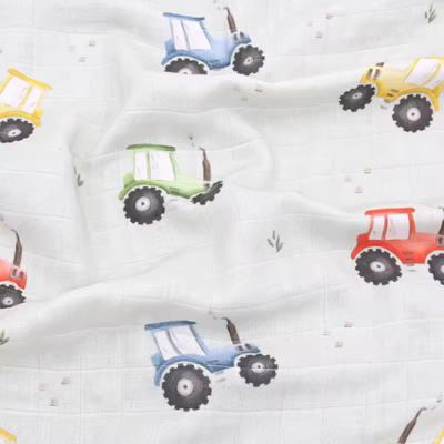 Busy Tractor Blanket