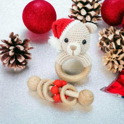 Santa Teddy Set