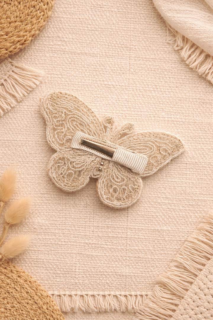 Pearl Butterfly Clips