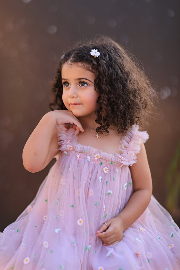 Embroided Tulle Dress