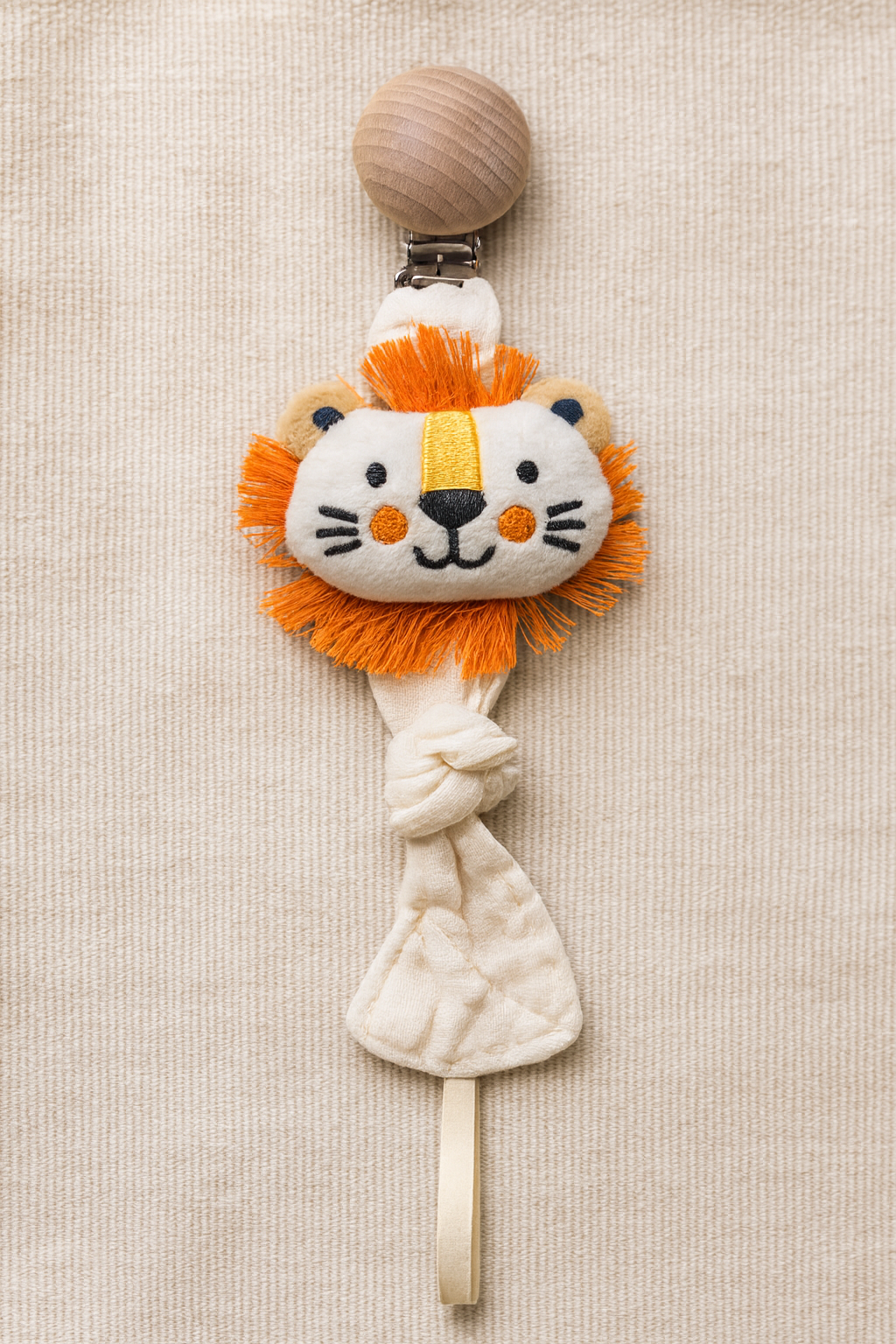 Lion Pacifier Clip