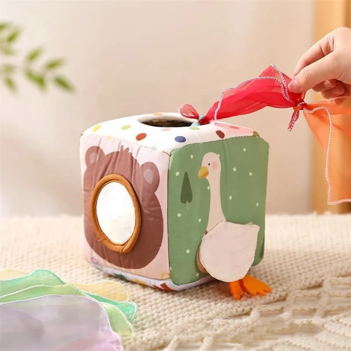 Peek-a-Boo Sensory Tissue Box